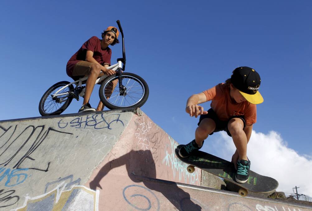 Dapto teen William Wallace, 13, thinks the Berkeley skate park will allow young kids to learn how to ride bikes and skate. Picture: ANDY ZAKELI