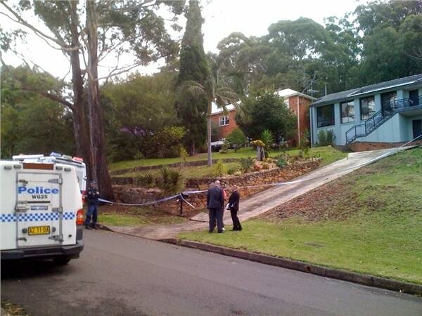 Police have cordoned off the house. Picture: JODIE MINUS
