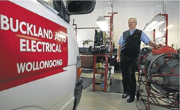 Phil in his workshop at Buckland Auto Electrical