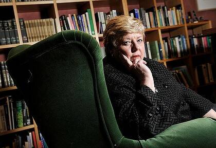 The prize would be my scalp: Former police chief Christine Nixon in Blairgowrie last night.