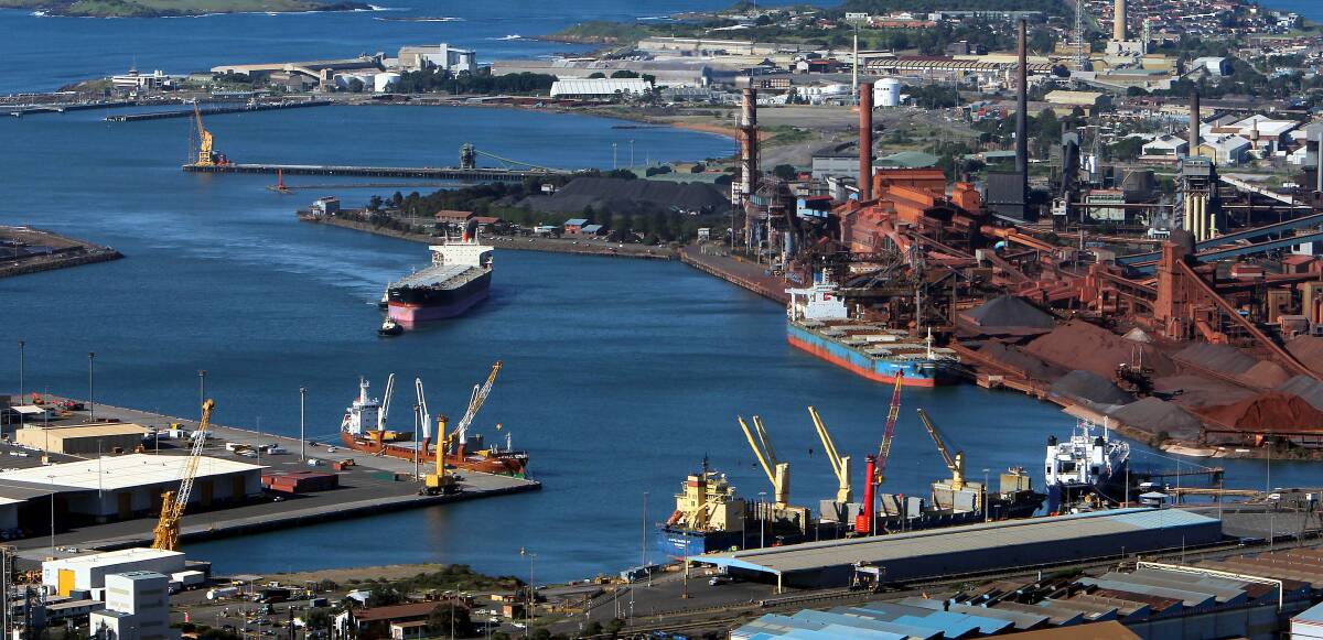 The merits of leasing Port Kembla Harbour (above) are being debated by government and unions. Picture: ANDY ZAKELI