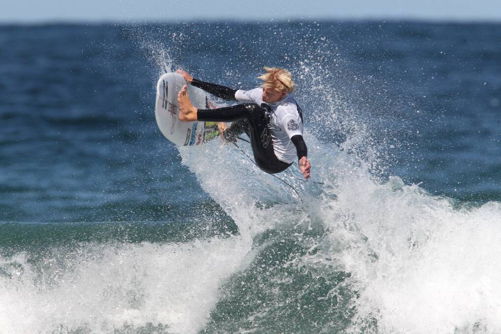 Kalani Ball bowed out in one of the tightest heats of day four of the Australian Junior Surfing titles.