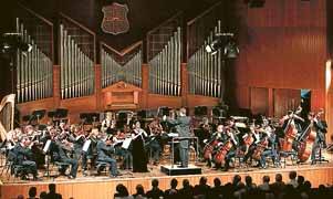 The Sydney Symphony Orchestra on stage.
