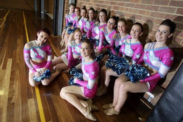 Members of the Bulli-based Air Born Cheerleading squad, who are heading to Florida.  Picture: MELANIE  RUSSELL