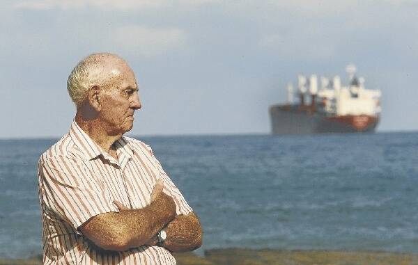 Bruce Smith looks out to sea as he recalls the sinking of the SS Bombo in 1949.  Picture: KIRK GILMOUR