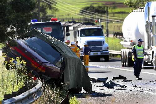 The scene of a fatal accident on Picton Rd near Wilton earlier this year.