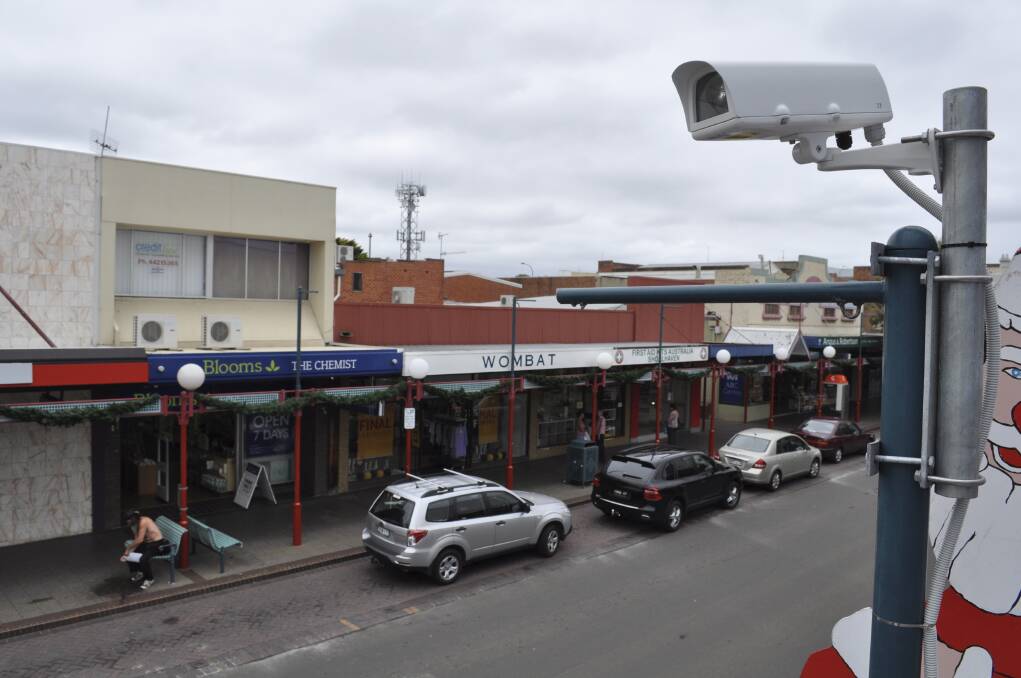 CCTV in the Nowra Central Business district. Photo: South Coast Register