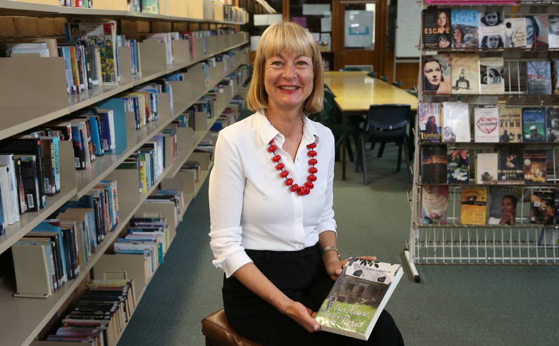 Corrimal's Susan Cutsforth celebrates the publication of her first book. Picture: KIRK GILMOUR