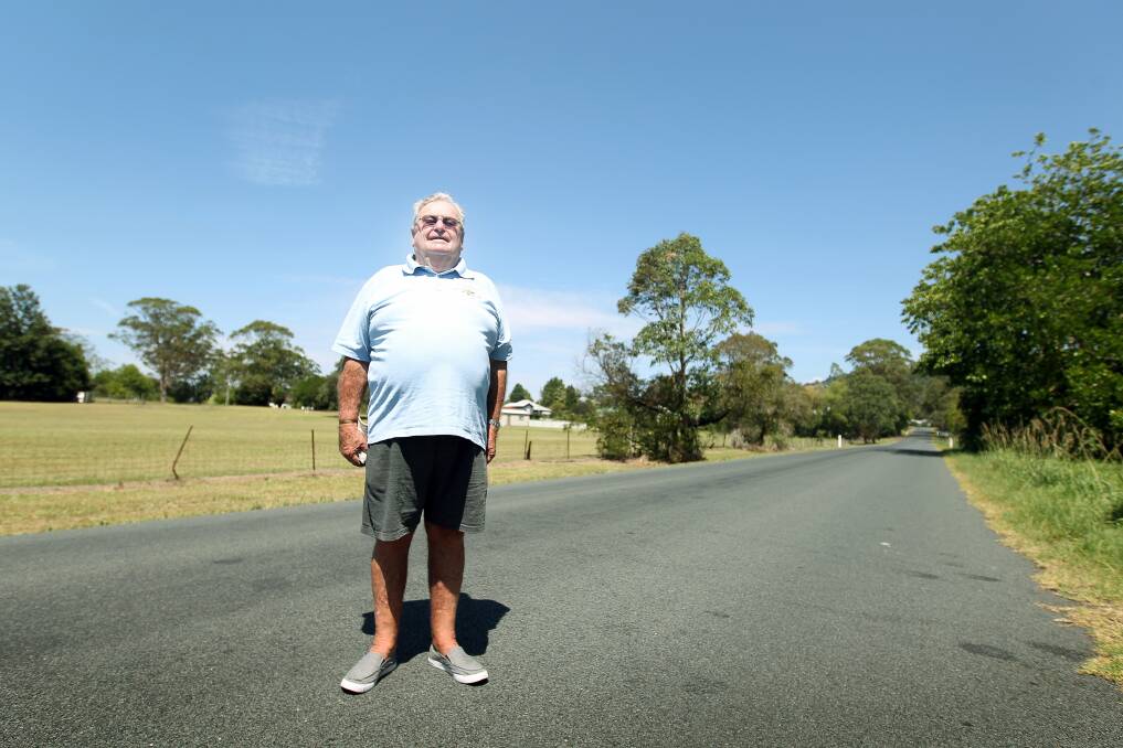Berry resident Frank Harris, on North Street where the new bypass will run. Picture: SYLVIA LIBER