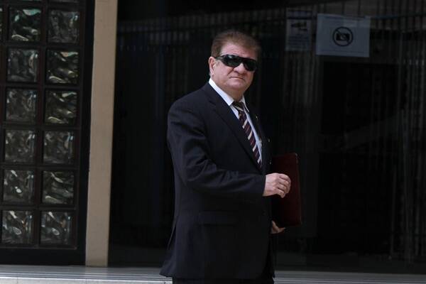 'Coerced': Warrawong solicitor Vincent Stanizzo attends a hearing at Wollongong Courthouse in February last year.