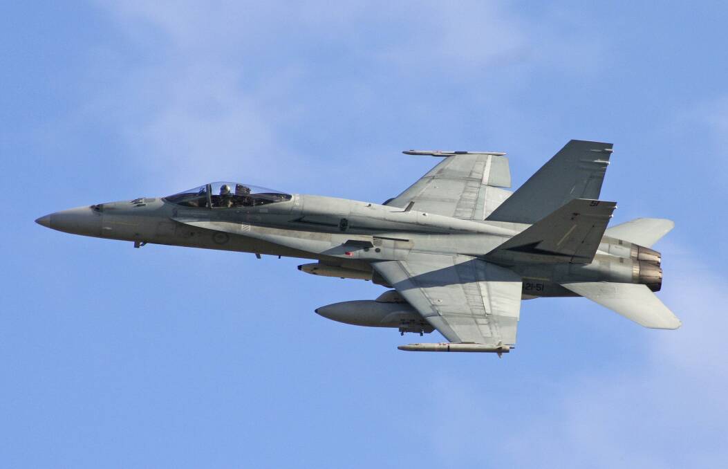The FA-18 Hornet is expected to grace the Wings Over Illawarra air show this year.