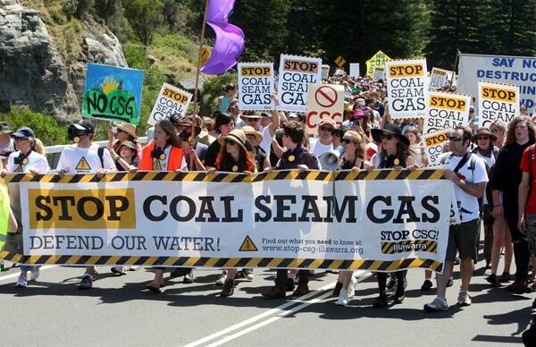 Community opposition to CSG mining.