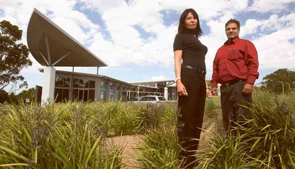 Jumbulla Aboriginal Discovery Centre manager Julie-Anne Francis and chairman Richard Davis outside the Southern Gateway Centre last year.