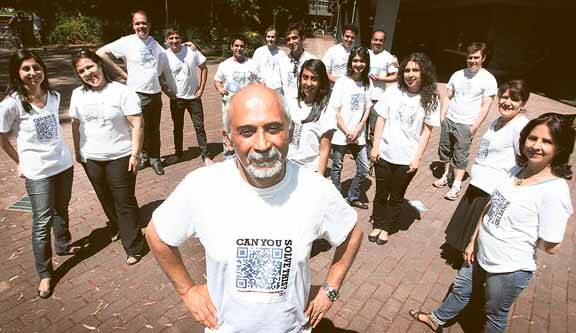 University of Wollongong  Professor Fazel Naghdy at the launch of Can You Solve This?, which campaigns for students' rights to higher education in Iran.  Picture: SYLVIA LIBER