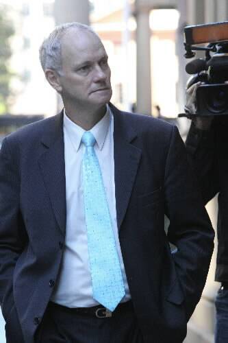Murderer: Des Campbell outside the Supreme Court during his month-long trial. Picture: PETER RAE