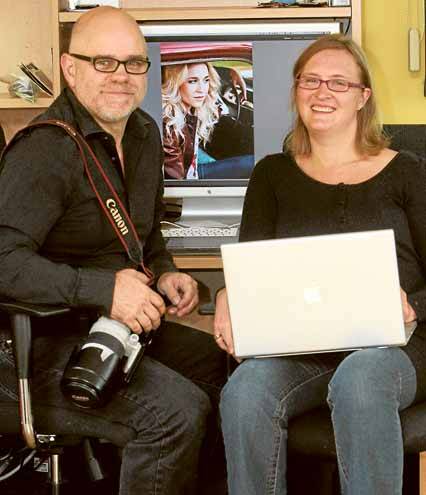 Commercial photographers Paul Gosney and Sophie Turner have moved their business from Sydney to Kiama to take advantage of the first-release National Broadband Network. Picture: GREG TOTMAN