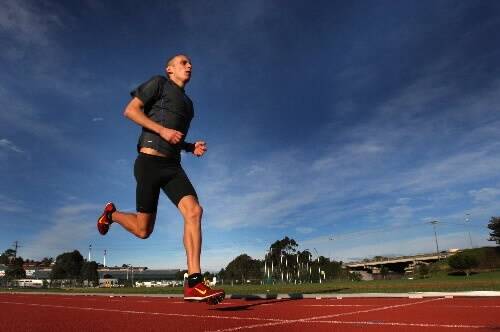 Ryan Gregson is hoping for a spot in August's IAAF World Championships in Germany. Picture: ORLANDO CHIODO