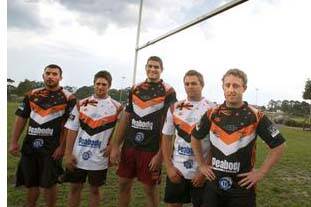 Helensburgh Tigers (from left) Luke Maguire, Ray Murray, Steve McCallum, Adam Doherty and Gavin Lennon will contest the  Atlantic Cup in Jacksonville. Picture: Sylvia Liber
