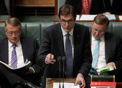 Critics off the record ... Minister for Climate Change, Greg Combet frustrated by the nameless.