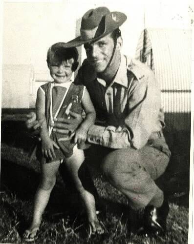 Cheryl Grimmer with her father Vince. She went missing in 1970.