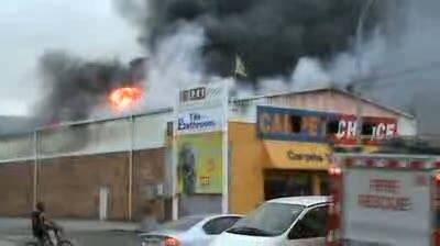 A witness captured this footage of the fire.
