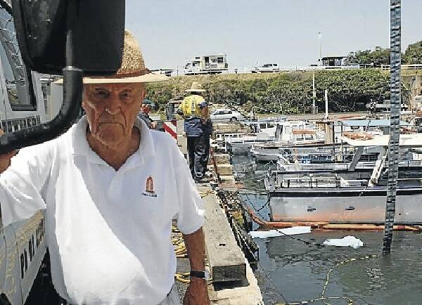 Ron Baxter was mystified by the sinking of the recently refurbished boat.  Pictures: HANK van STUIVENBERG