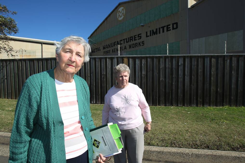 Pollution crusaders Olive Rodwell and Helen Hamilton. Picture: GREG TOTMAN