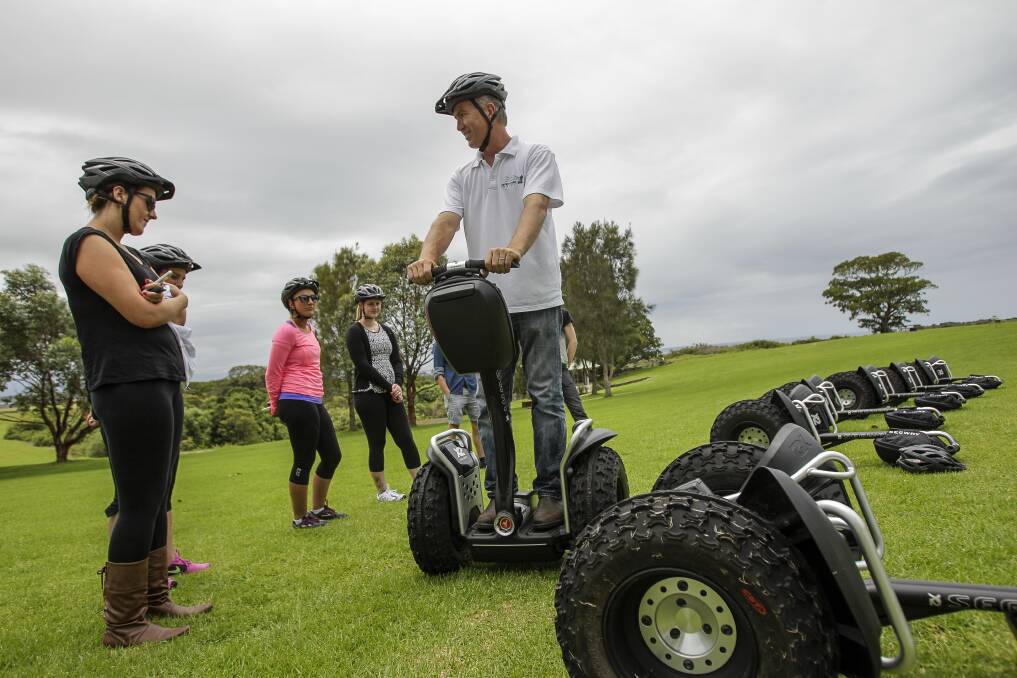 David Munn, from Segway Tours South Coast. The segway tours are now operating at Killalea State Park. Picture: CHRISTOPHER CHAN