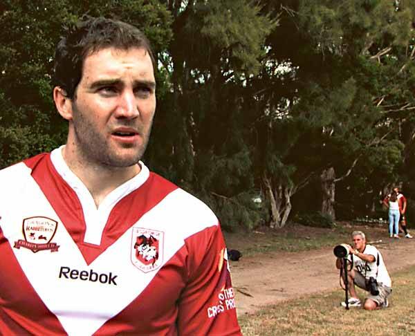 Peter Cronin in his Dragons colours ahead of Sunday night's Charity Shield clash with South Sydney.