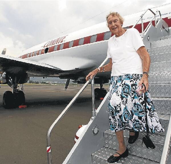 The last time Pauline Milton, 84, set foot on the Connie she was 22 and flying from London to Sydney.