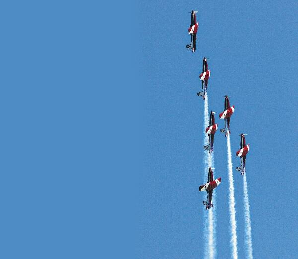 A crowd of more than 35,000 turned out to enjoy a performance by The Roulettes at Wings over Illawarra last month.