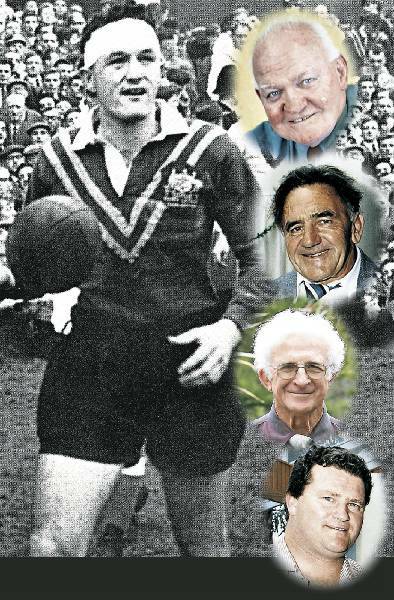 (Clockwise from above) Wollongong's Keith Barnes, Dapto's Peter Dimond, Port Kembla's Noel Mulligan, Wollongong's Harry Wells and Corrimal's Craig Young.
