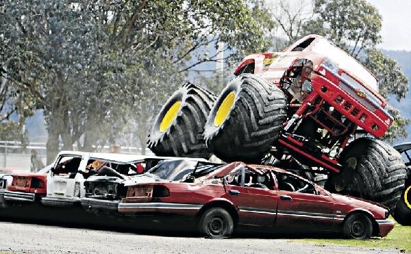 The 7.5-tonne monster truck. Picture: SYLVIA LIBER