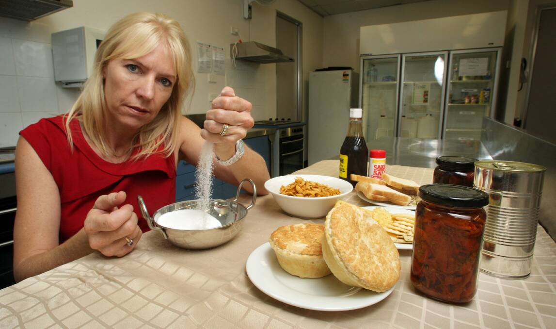 Academic Karen Charlton warns there’s hidden salt in the food we eat. Picture: ADAM McLEAN