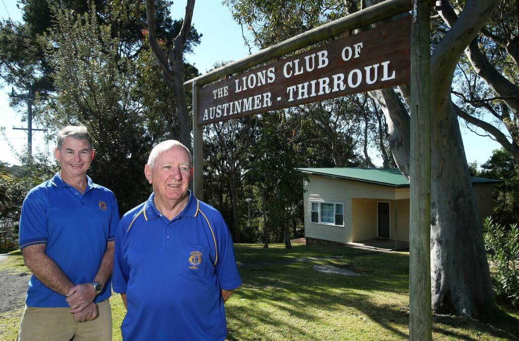 Lions Club members Brian Cummins and Bob Ascoli at the Lions Club cottage. Pictures: KIRK GILMOUR