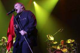 Meat Loaf rocks the stage at WIN Entertainment Centre tonight. Picture: ADAM McLEAN