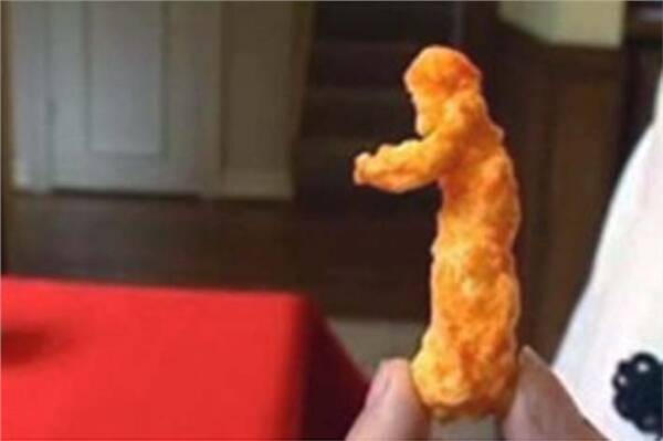 Does this Cheeto look like Jesus? Picture: KTVT-TV.