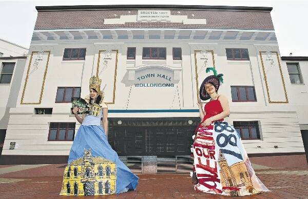 Sasha Sinclair and Danielle Sellers want memorabilia for a collection to be displayed when Wollongong Town Hall reopens. Picture: KIRK GILMOUR