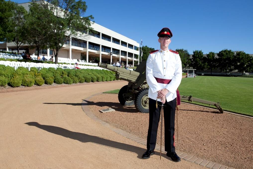 Australian Defence Force Academy graduate Conrad Sallans.