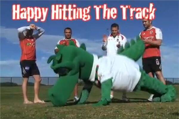 VIDEO: Happy Dragon plays rugby league