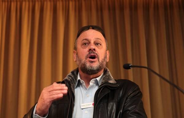 Climate Commissioner Tim Flannery in Wollongong today. Picture: KIRK GILMOUR