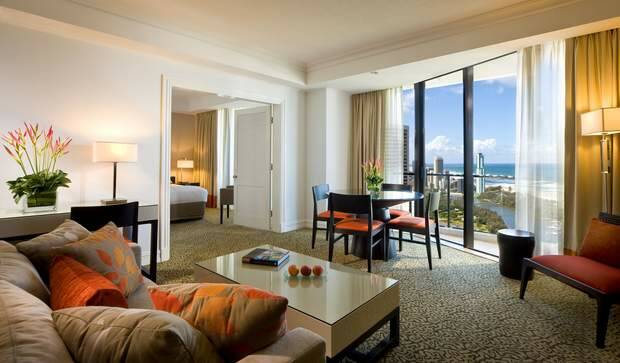 The Surfers Paradise Marriott Resort and Spa executive suite.