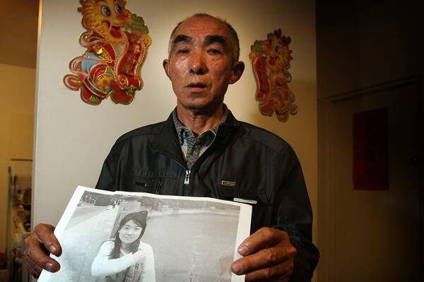  Shichu Gu has travelled from China to Wollongong to find his daughter Cathy Gu who went missing last year after having problems coping with her studies at the University of Wollongong. Picture: SYLVIA LIBER 
