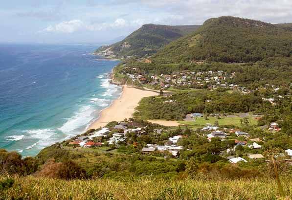 Stanwell Park Beach, where Friday's ocean drama was caused by what expert Rob Brander calls a "flash rip".