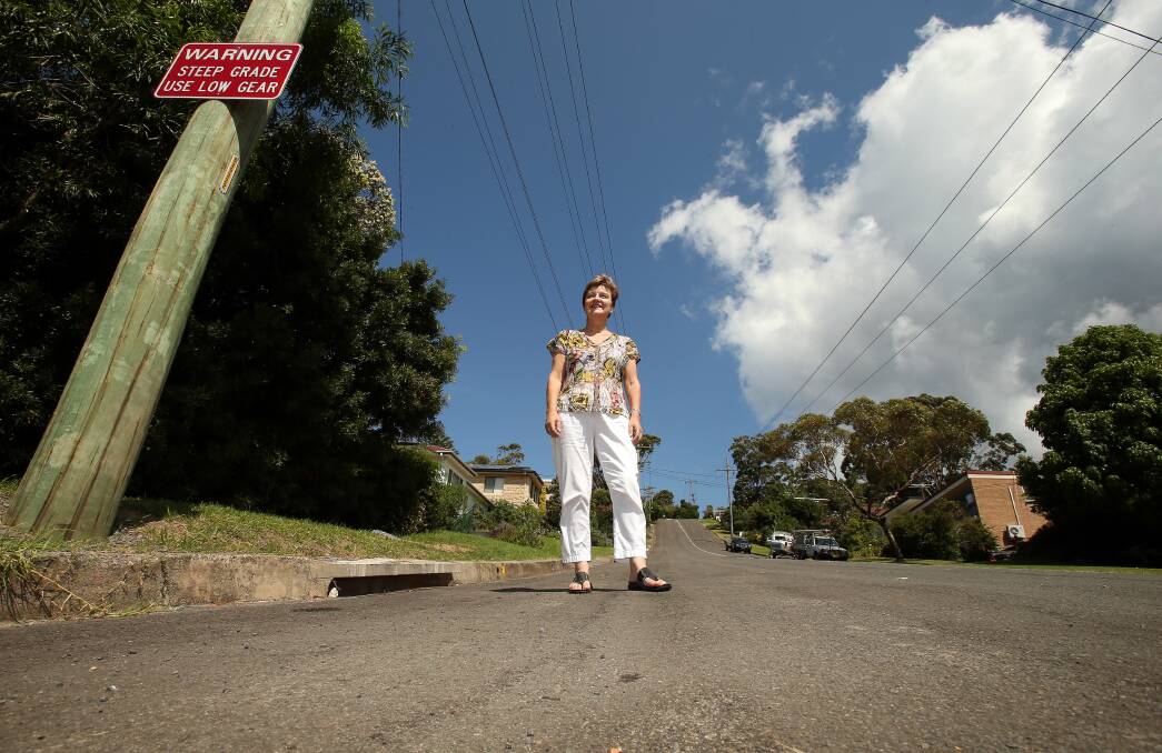 June Toussis, whose family has lived on Brokers Road for 21 years and seen its best and worst.