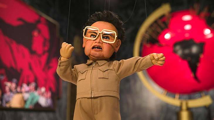 Comic genius ... Kim Jong-il's song <i>I'm so Ronery</i> in <i>Team America</i>.
