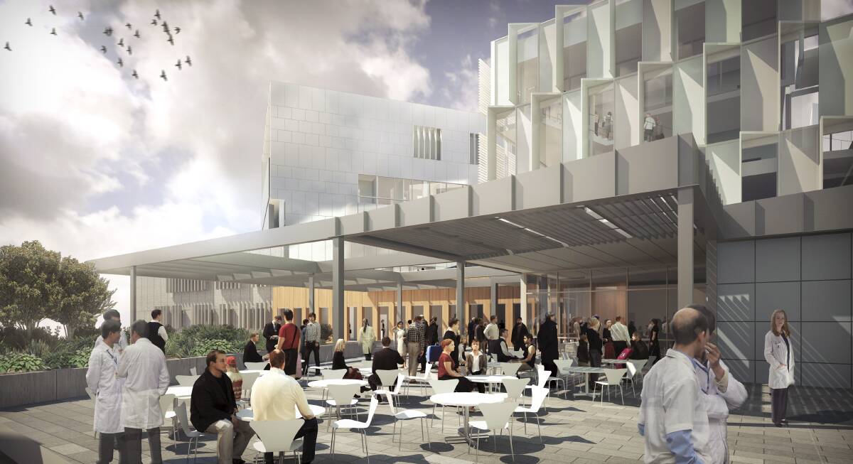 An artist’s impression of Wollongong Hospital after its $86 million redevelopment.