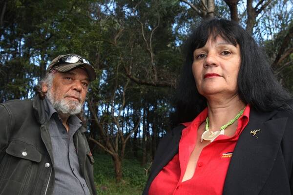 Illawarra Local Aboriginal Land Council’s Roy Kennedy and Sharralyn Robinson.  Picture: ROBERT PEET