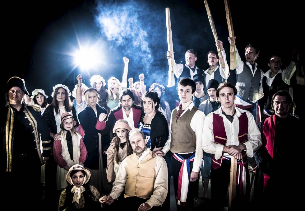 Roo Theatre's production of the classic musical Les Miserables features a cast of more than 40.