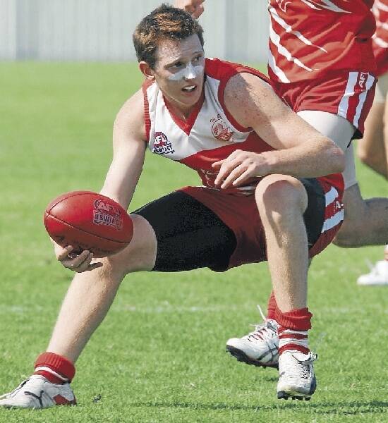 Aidan Riley in action for the Wollongong Lions early last season. He has been recruited by AFL club the Adelaide Crows.